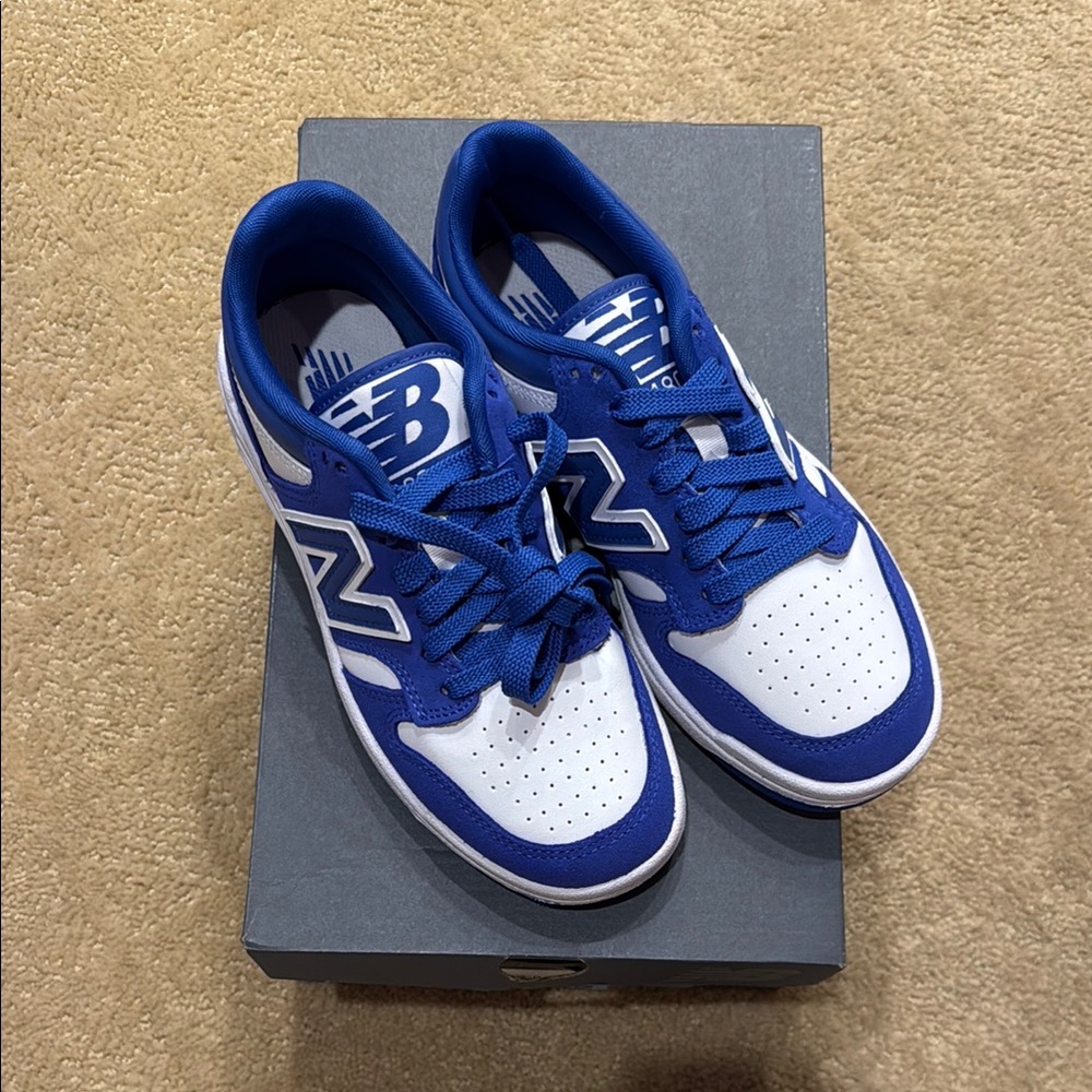 New Balance 480 Blue and White Kids Sneakers 👟